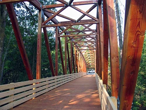 Camelback Truss Bridge | Pedestrian Timber Bridge