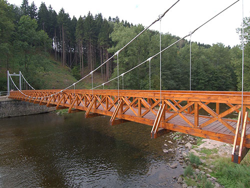 Suspension Bridge | Pedestrian Timber Bridge